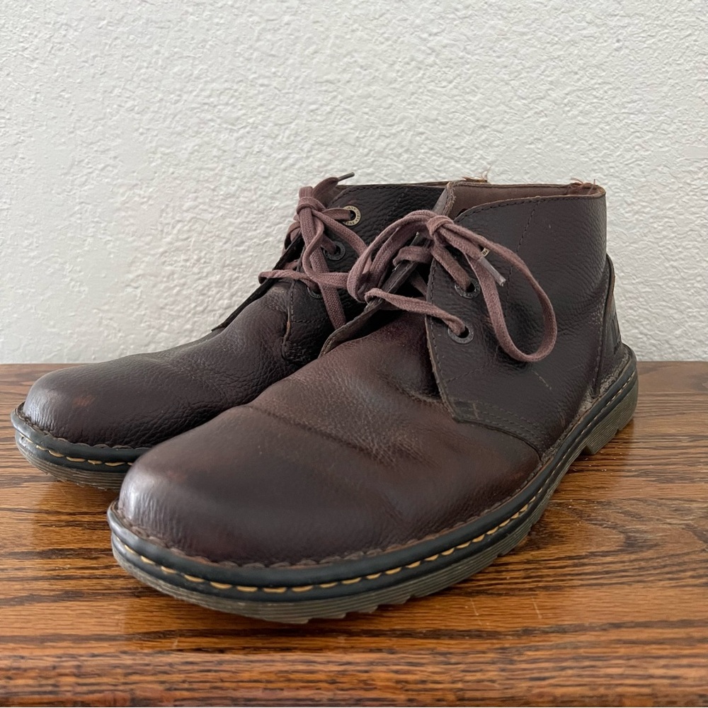 Dr. Martens Sussex Industrial Brown Leather 3 Eye Chukka Boots Men's 13